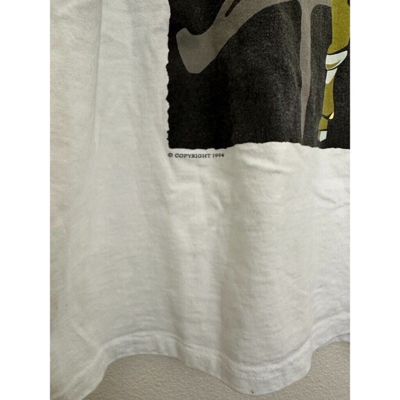 Vintage Q-Tees of California Year of Ox Zodiac Sign Boxy T-Shirt White Men Large - Picture 5 of 8